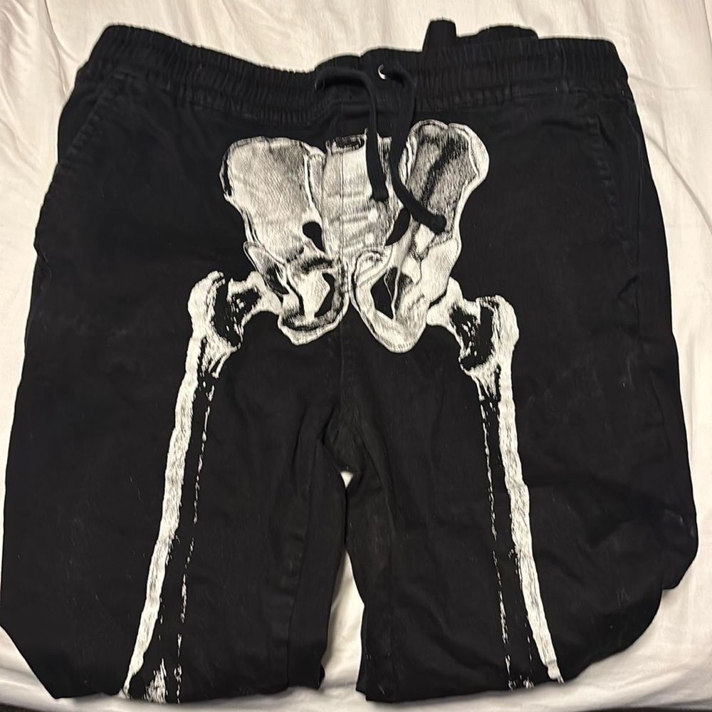 Hot Topic Skeleton Joggers Large